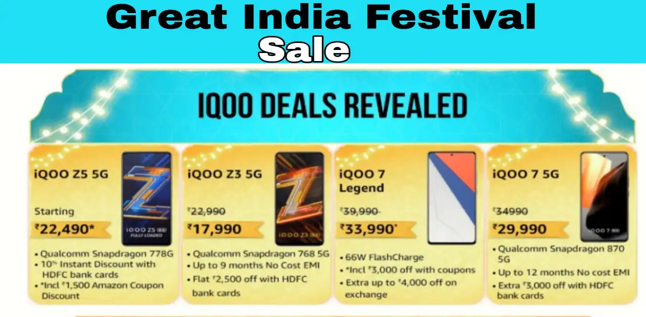 iQoo Phone Amazon Great India Festival Sale