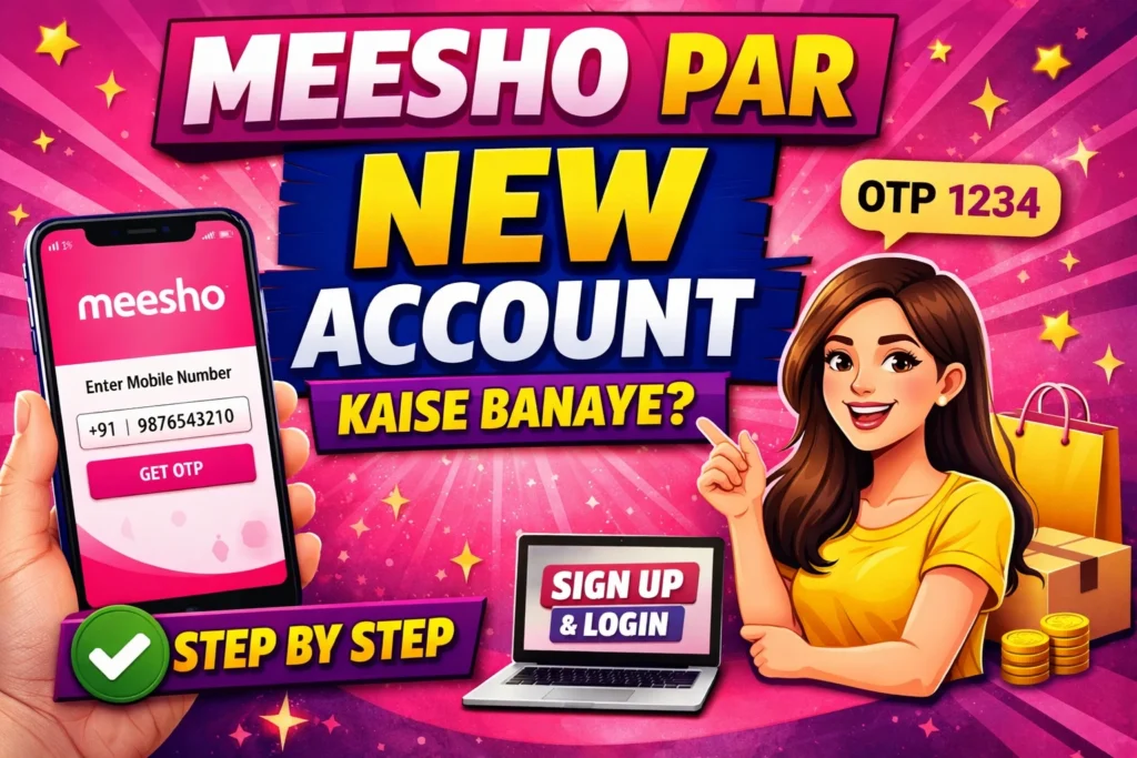 meesho par new account kaise banaye